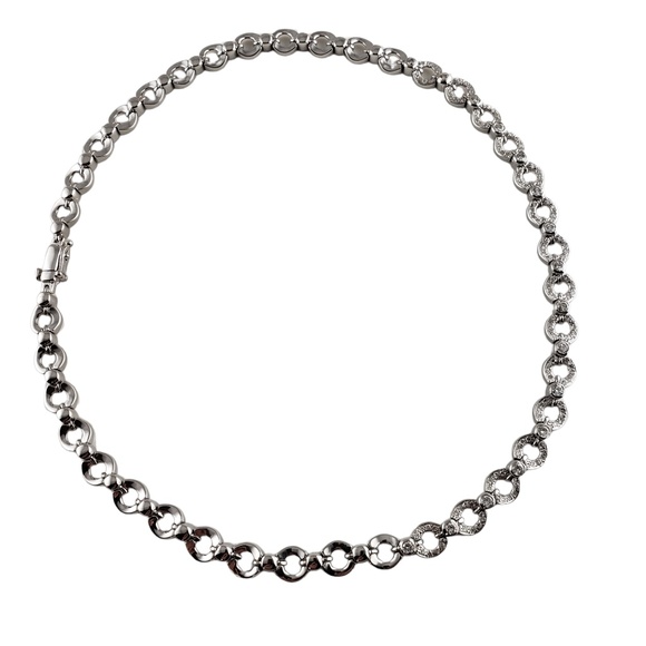 Vintage 14 Karat White Gold and Diamond Necklace with GAI Certificate #13569 - Picture 4 of 7